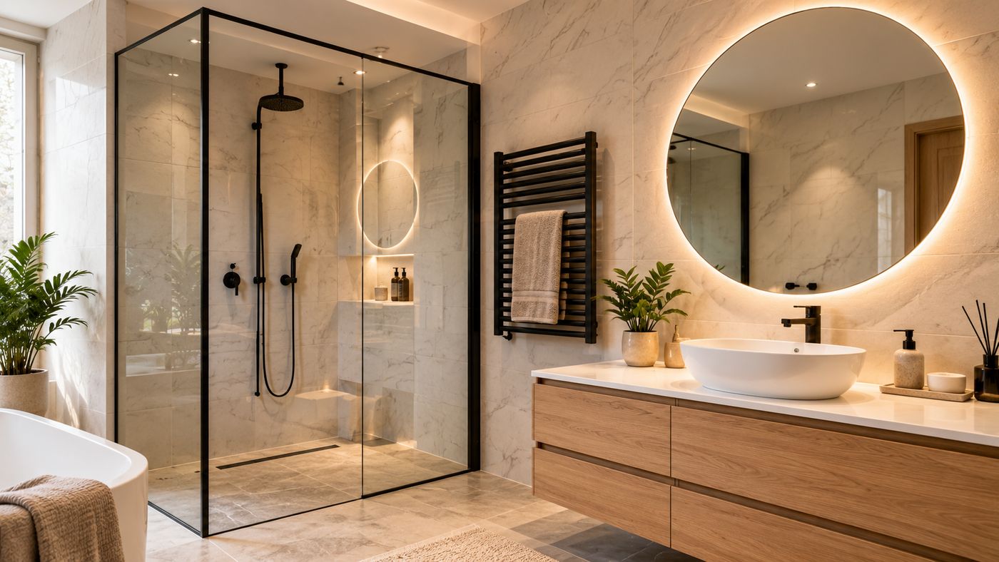 Exemple de rénovation sanitaire réalisée par ER Chauffage & Co
